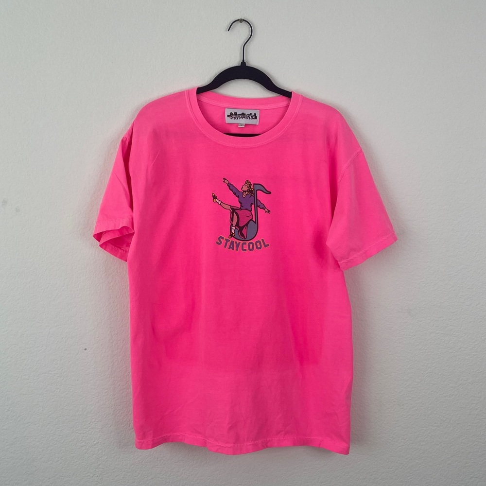 Neon Pink “Stay Cool” T-Shirt